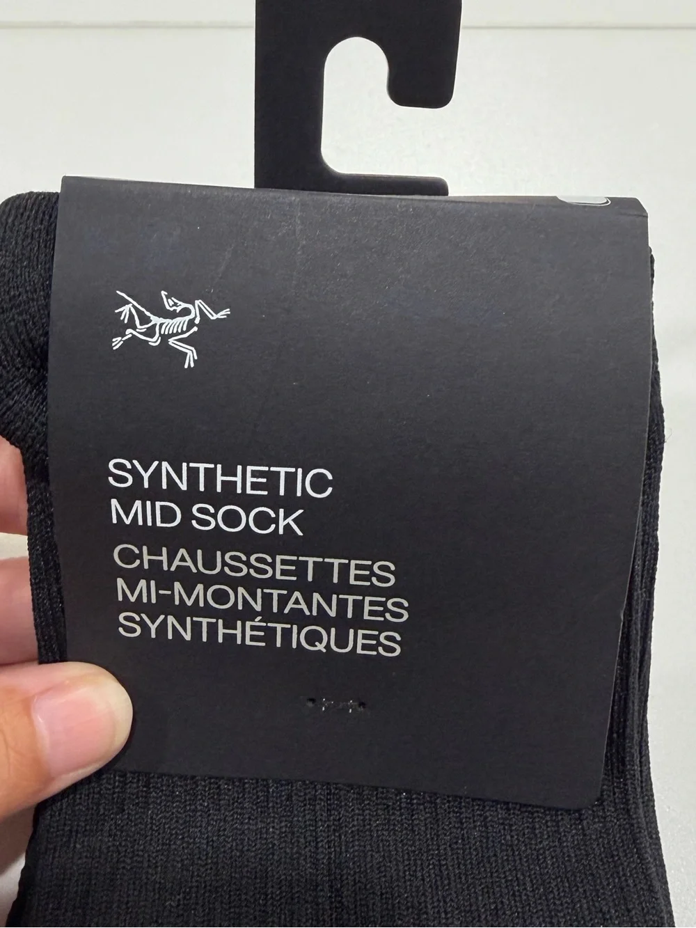 Arc’teryx Men's Medium Synthetic Mid Sock Black NWT Focused Cushion Support
